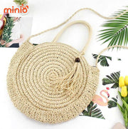 Túi cói tròn Sp370