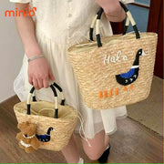 Túi cói vịt size nhỡ