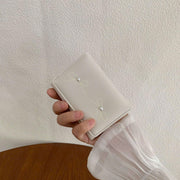 Ví gấp 3 hai nơ đính ngọc DH