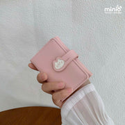 Ví gấp 3 khoá gập mèo cat DH