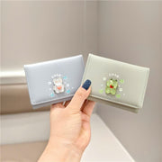 Ví gấp 3 charm thú trong suốt DH