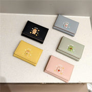 Ví gấp 3 charm thú trong suốt DH