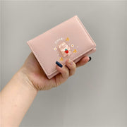 Ví gấp 3 charm thú trong suốt DH