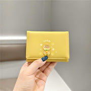 Ví gấp 3 charm thú trong suốt DH