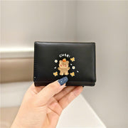 Ví gấp 3 charm thú trong suốt DH