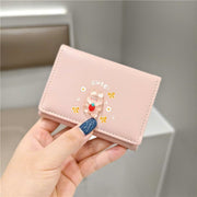 Ví gấp 3 charm thú trong suốt DH