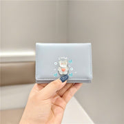 Ví gấp 3 charm thú trong suốt DH