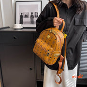 Balo gấu da Pu khoá vànG