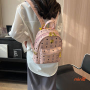 Balo gấu da Pu khoá vànG