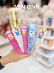 Cài tóc lông charm Labubu