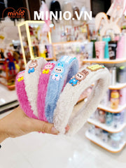 Cài tóc lông charm Labubu