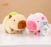 Capybara ôm tay hồng