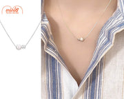 Dây chuyền titan 042 hạt ngọc trai +bi MH