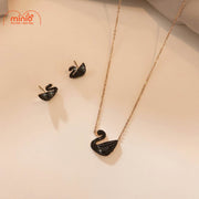 Dây chuyền titan gold 032 thiên nga đen MH