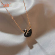 Dây chuyền titan gold 032 thiên nga đen MH