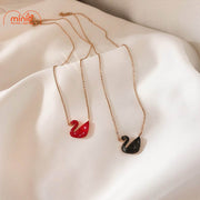 Dây chuyền titan gold 032 thiên nga đen MH