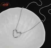 Dây chuyền titan 040 trái tim rỗng MH