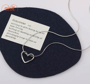 Dây chuyền titan 040 trái tim rỗng MH