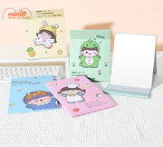 Gương bìa da gập full màn