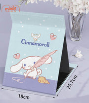 Gương bìa da gập full màn