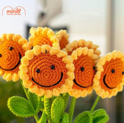 Hoa len hướng dương mặt cười