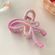 Kẹp càng cua bướm nơ màu loang