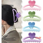 Kẹp tóc trái tim nhiều màu