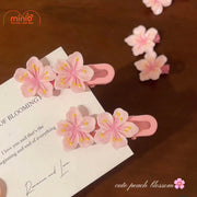 Set 2 kẹp mái 2 hoa đào