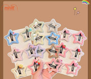 Kẹp mái lông hình sao đính charm