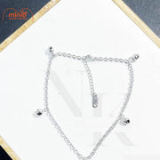 Lắc chân inox chuông xi