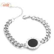 Lắc tay xích mặt đá la mã FL