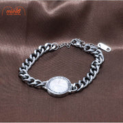 Lắc tay xích mặt đá la mã FL