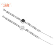 Lắc tay xích mặt đá la mã FL