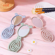 Gương lược gỡ rối gắn charm dẻo