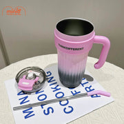 Ly giữ nhiệt 2 màu có tay cầm 850ml