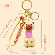 Móc khóa Capybara rút cổ