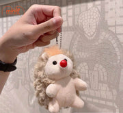 Móc khóa bông nhím xù