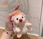 Móc khóa bông nhím xù