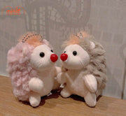 Móc khóa bông nhím xù