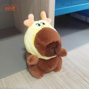 Móc khóa bông Capybara đội nón
