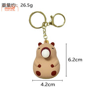 Móc khóa Capybara thổi bóng