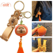 Móc khóa Capybara dây chỉ