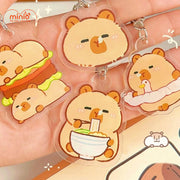 Móc khóa mica Capybara