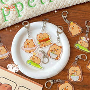 Móc khóa mica Capybara