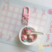 Móc khoá chén Sanrio