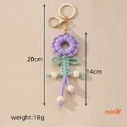 Móc khoá hoa len handmade