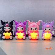 Móc khoá Kuromi trà sữa sáng đèn