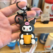 Móc khoá Kuromi trà sữa sáng đèn