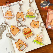 Móc khóa mica Capybara