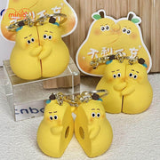 Móc khoá cặp đôi quả lê nam châm